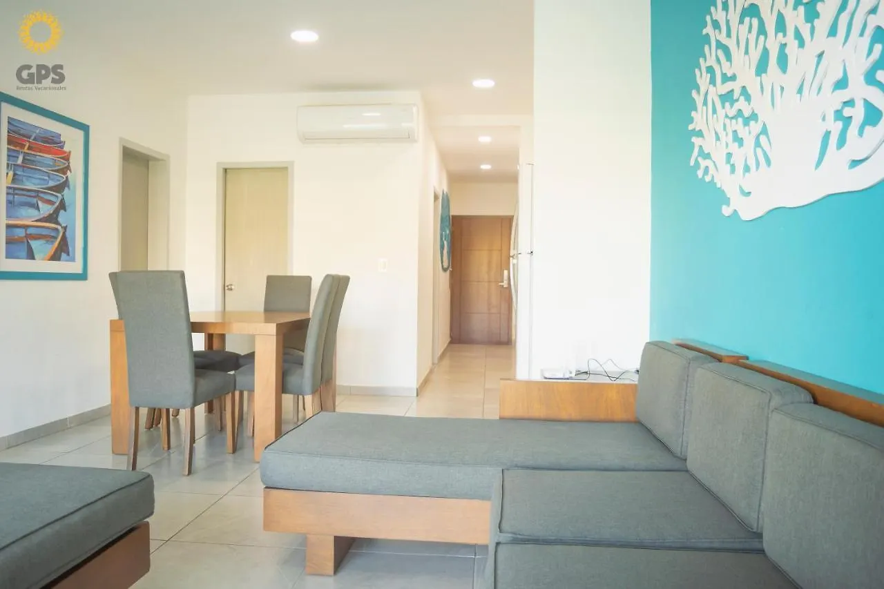 Apartamento 1014 2/4 Departamento pacífika, vista la marina Mazatlán